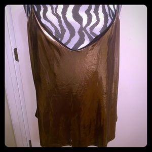 Metallic gold camisole